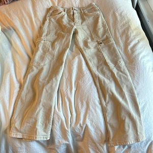 zara tan colored pants